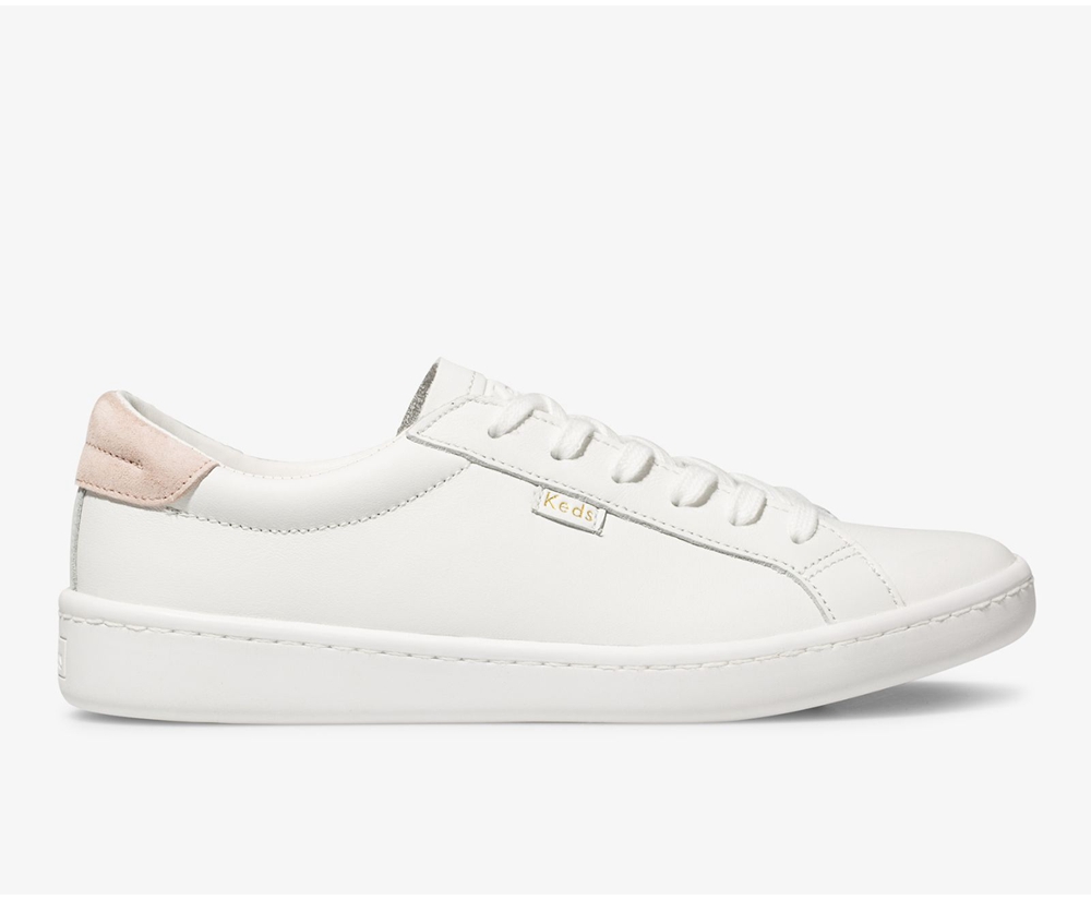 Keds Sneaker Damen Weiß - Ace Leder - HFA-924187